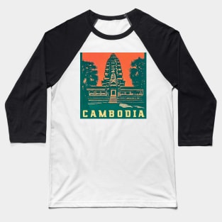 Visit Cambodia Baseball T-Shirt